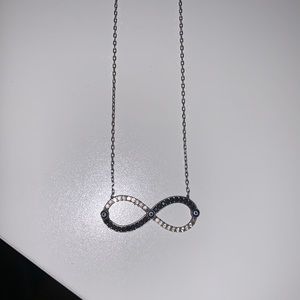 Infinity evil eye crystal necklace